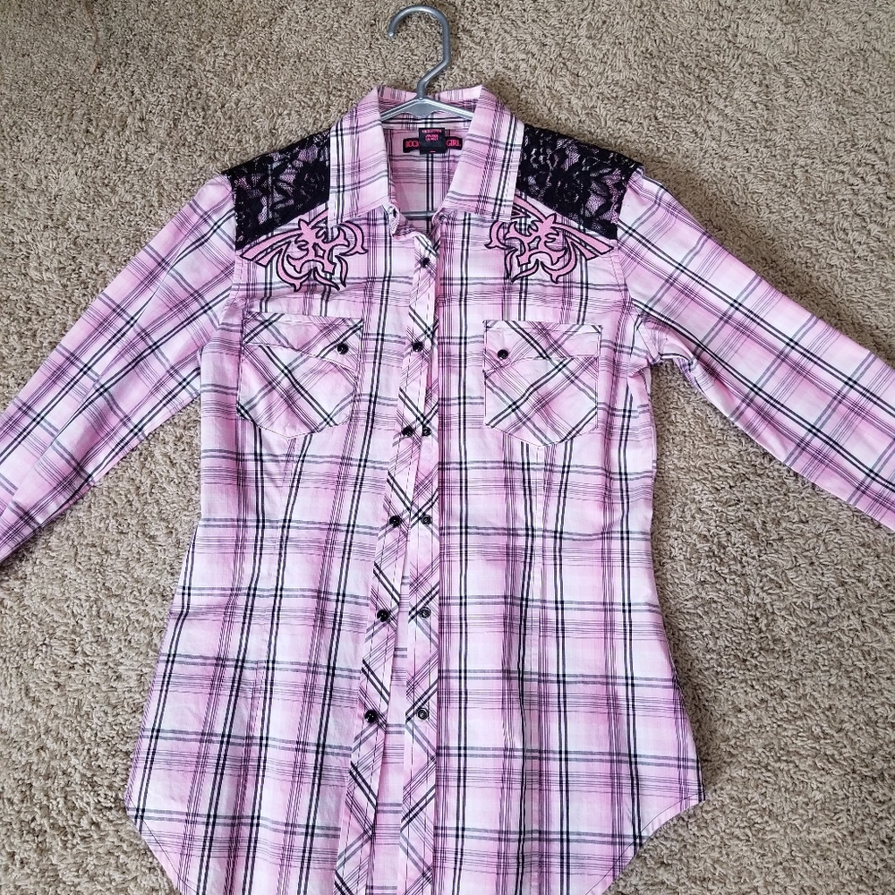 Kids or adult western flannel